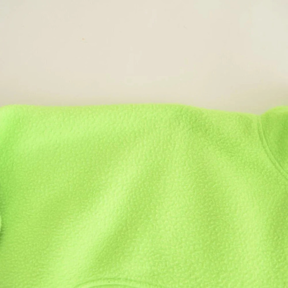 Vintage Out Country Neon Green Zip Up Fleece Sweater Size  See Measurements - Picture 11 of 13